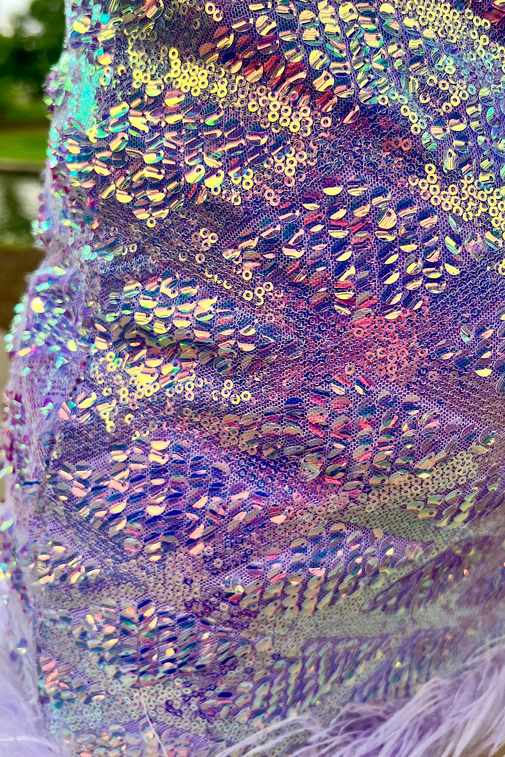 Skylar Lilac Sequin Cocktail Dress