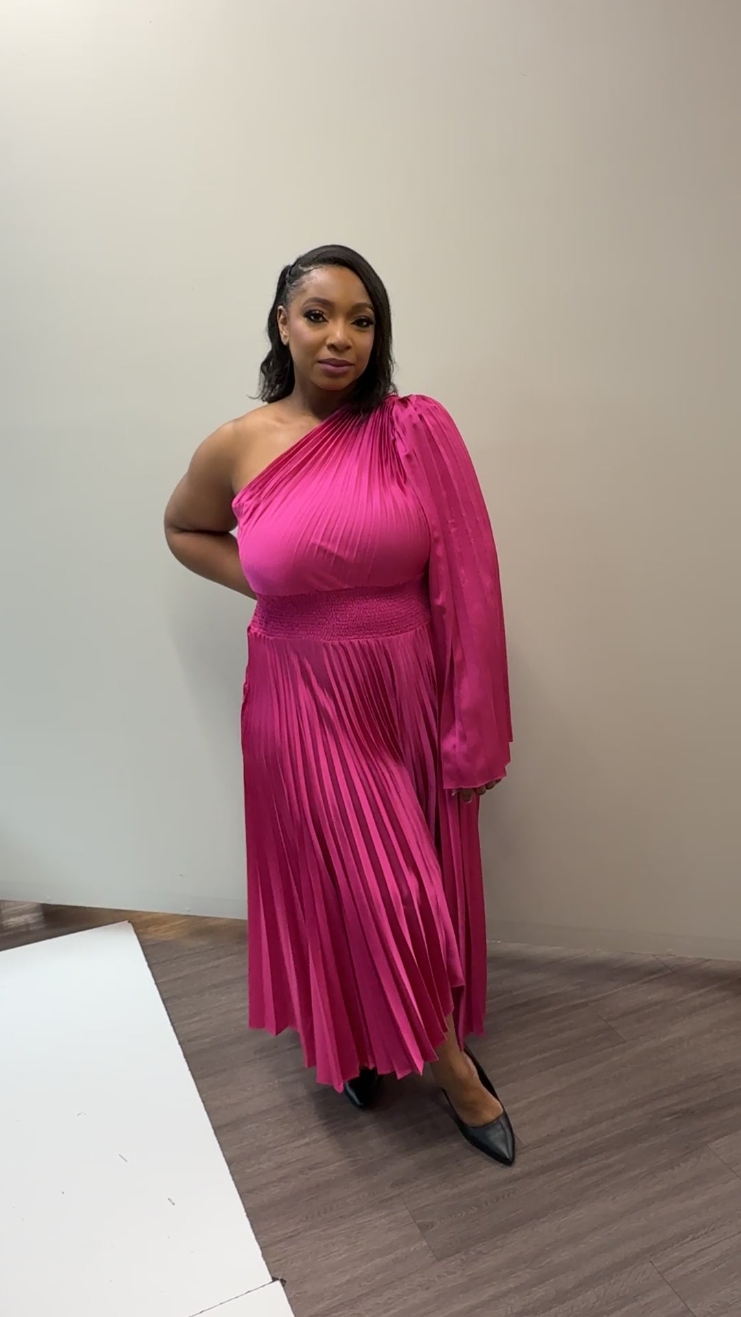 ワンピース A FERRETTI Woman Dress Pink 04101625 0169 Long dress in mikado Cocktail | Alberta Ferretti